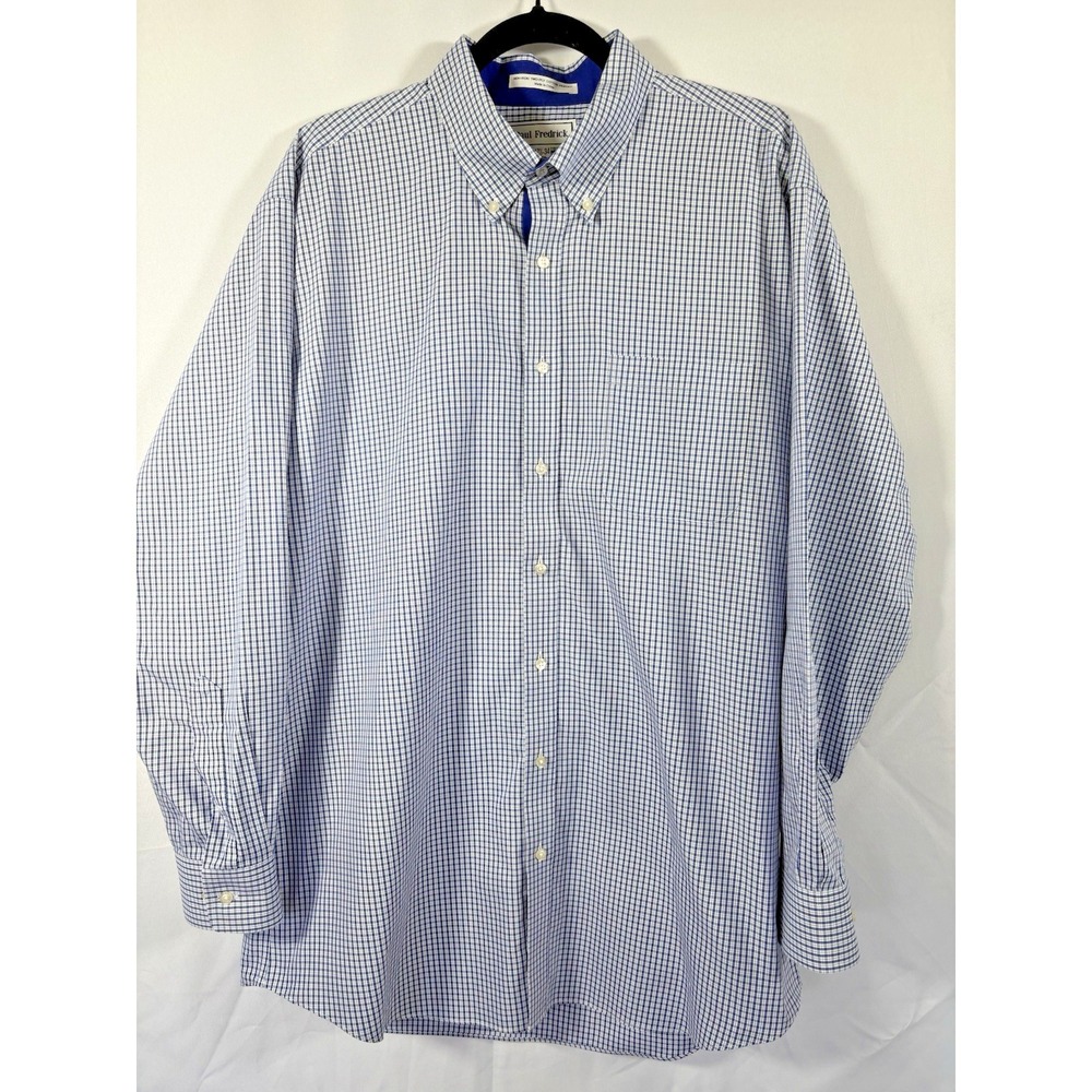 Paul Frederick shirt size 171/2-34 non-iron cotton long sleeves